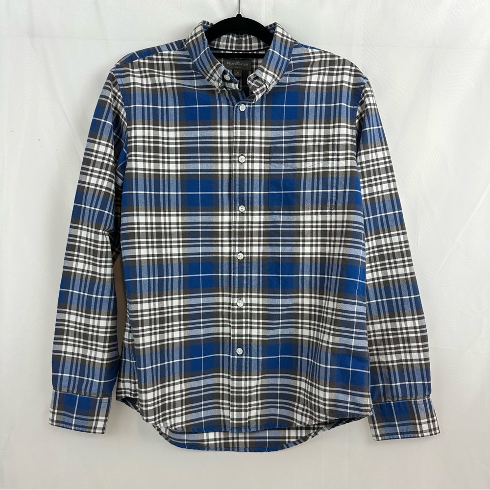 LL Bean Signature Slim Fit Button Down Shirt Size Medium